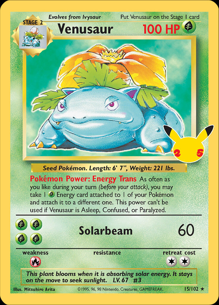 Venusaur (15/102) [Celebrations: 25th Anniversary - Classic Collection] | Silver Goblin