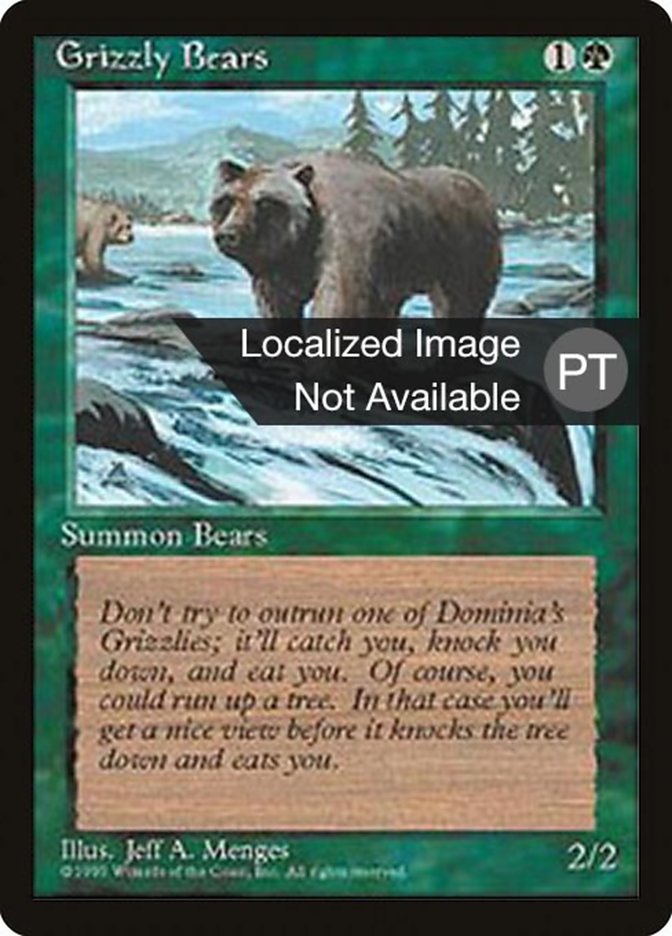 Grizzly Bears [Fourth Edition (Foreign Black Border)] | Silver Goblin