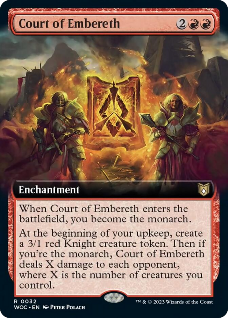 Court of Embereth (Extended Art) [Wilds of Eldraine Commander] | Silver Goblin