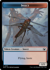 Soldier // Insect Double-Sided Token [March of the Machine Commander Tokens] | Silver Goblin
