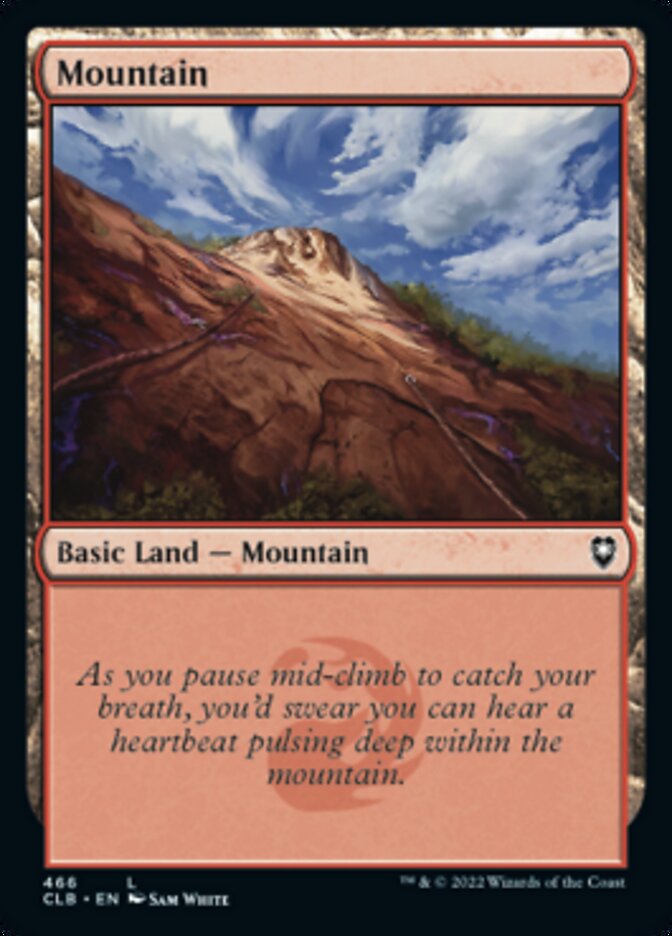 Mountain (466) [Commander Legends: Battle for Baldur's Gate] | Silver Goblin