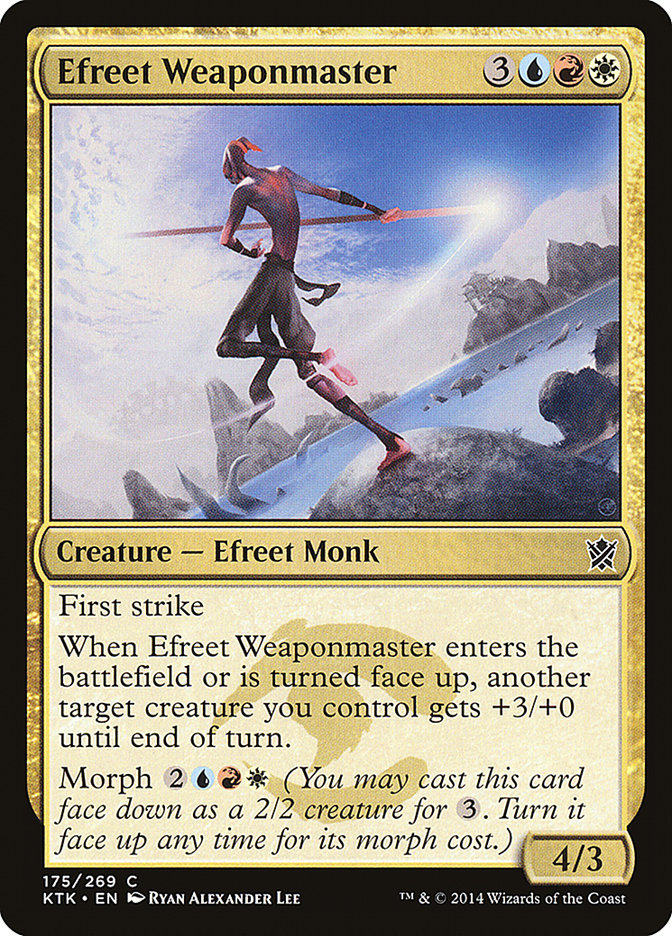 Efreet Weaponmaster [Khans of Tarkir] | Silver Goblin