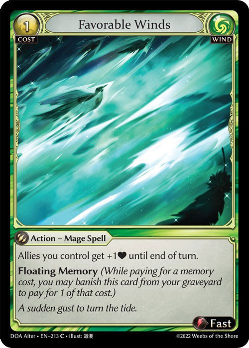 Favorable Winds (213) [Dawn of Ashes: Alter Edition] | Silver Goblin