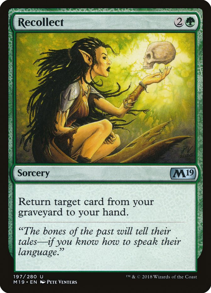 Recollect [Core Set 2019] | Silver Goblin