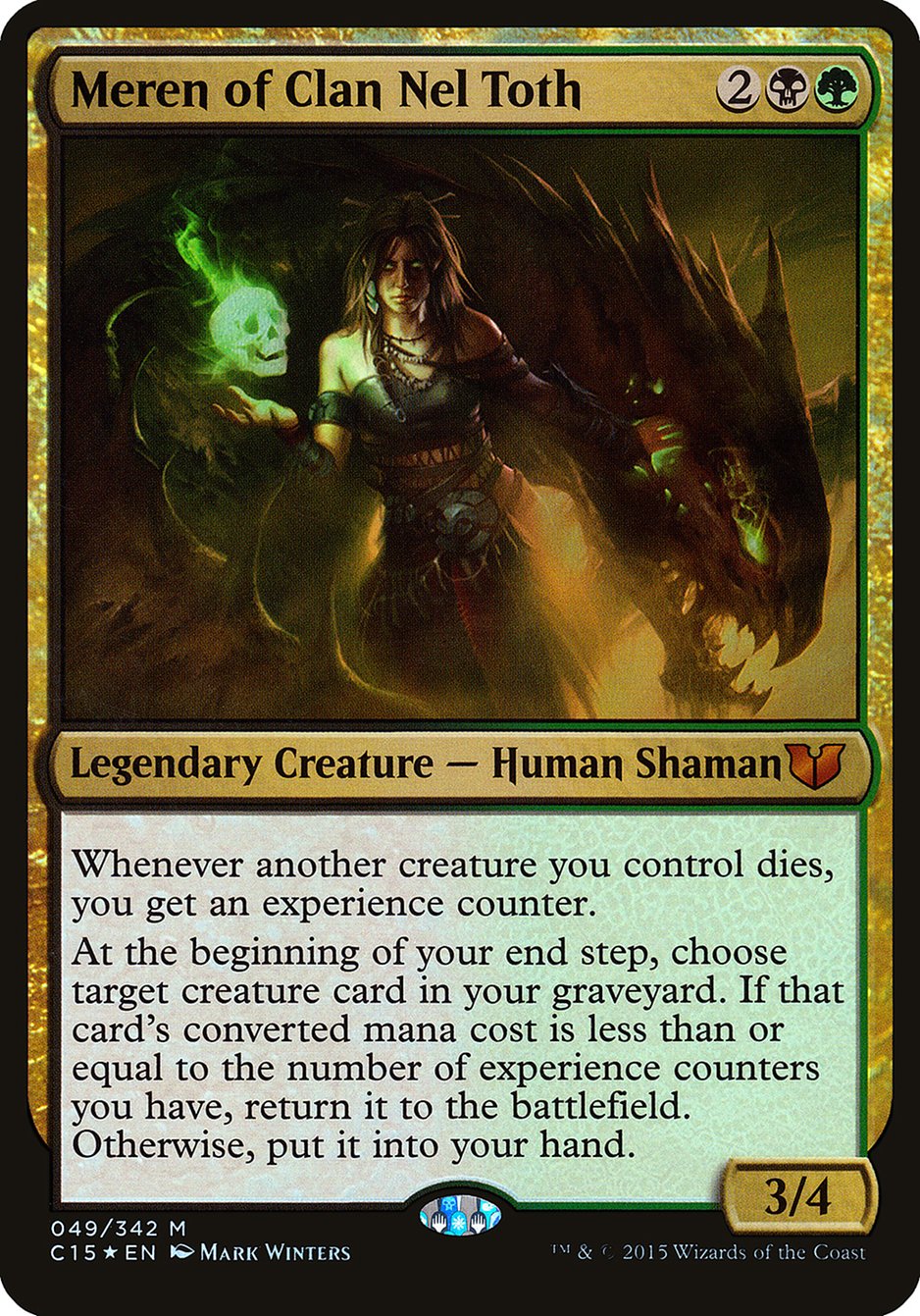 Meren of Clan Nel Toth (Oversized) [Commander 2015 Oversized] | Silver Goblin