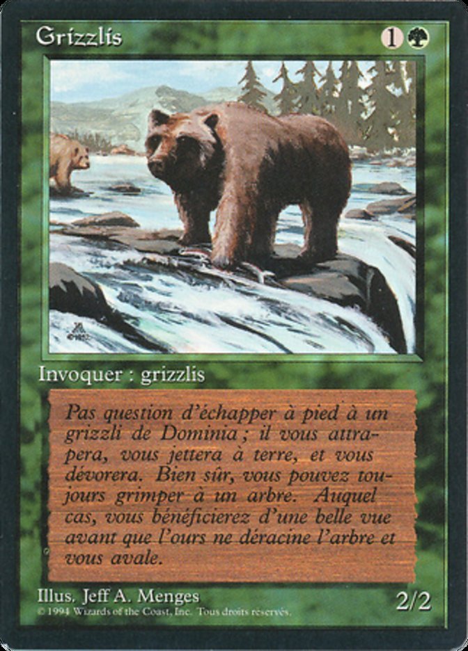 Grizzly Bears [Foreign Black Border] | Silver Goblin
