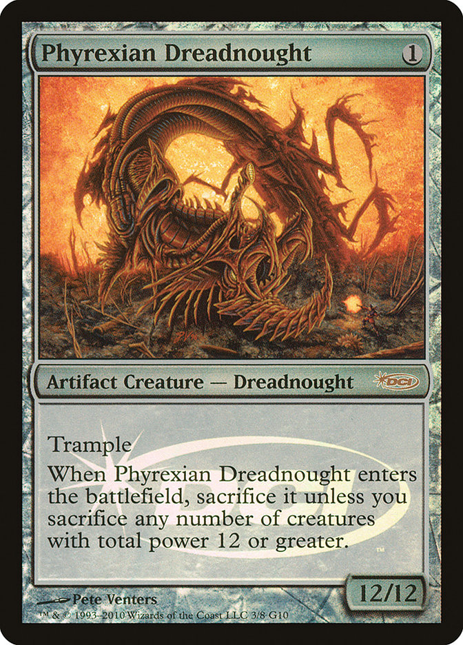 Phyrexian Dreadnought [Judge Gift Cards 2010] | Silver Goblin