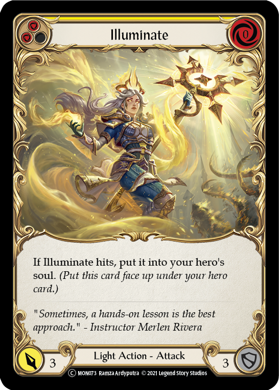 Illuminate (Yellow) [U-MON073-RF] (Monarch Unlimited)  Unlimited Rainbow Foil | Silver Goblin