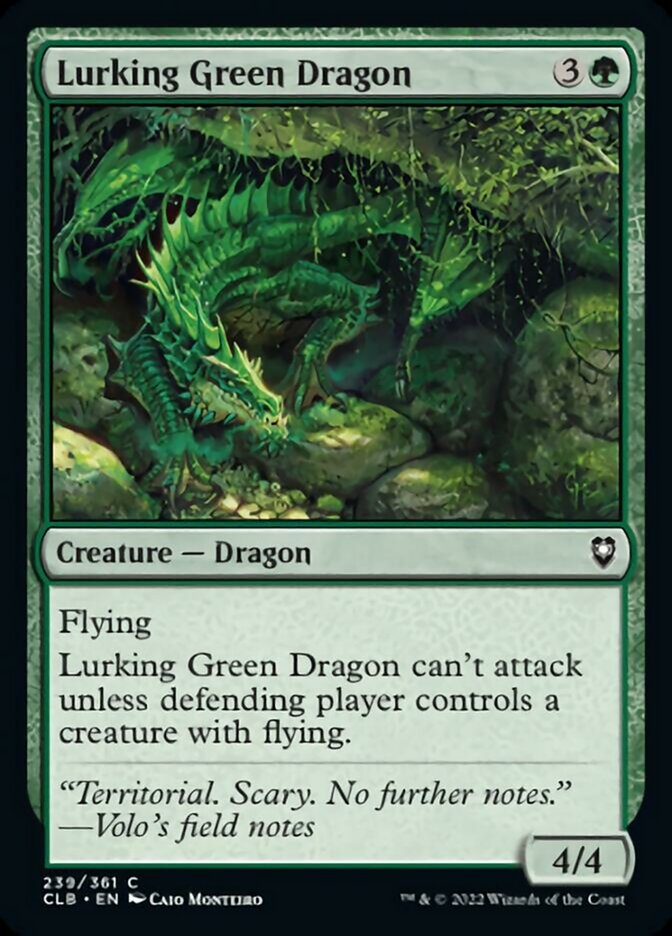 Lurking Green Dragon [Commander Legends: Battle for Baldur's Gate] | Silver Goblin