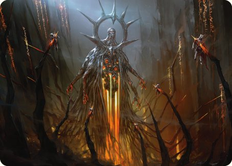 Solphim, Mayhem Dominus Art Card [Phyrexia: All Will Be One Art Series] | Silver Goblin