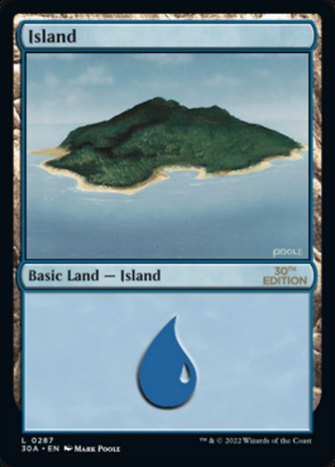 Island (287) [30th Anniversary Edition] | Silver Goblin