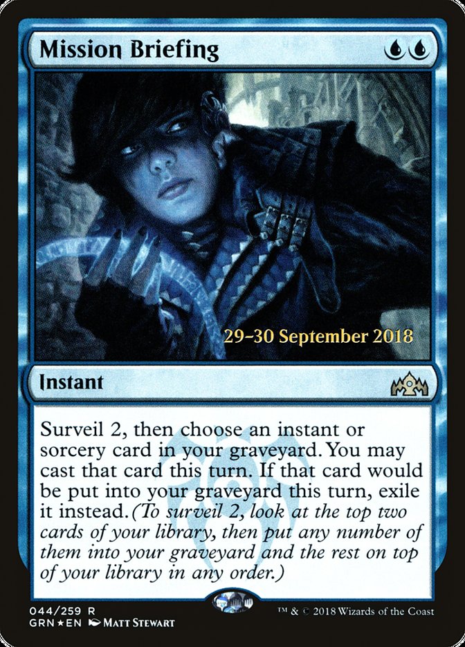 Mission Briefing [Guilds of Ravnica Prerelease Promos] | Silver Goblin