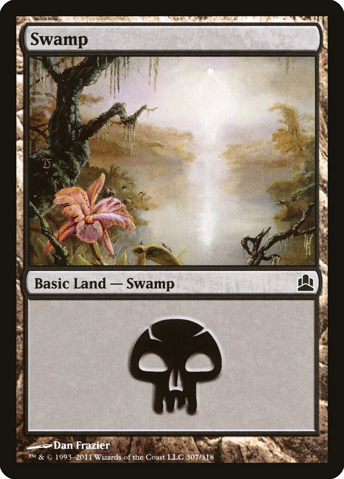 Swamp (307) [Commander 2011] | Silver Goblin