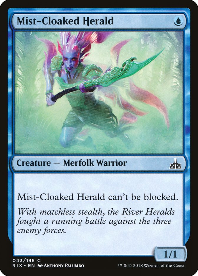 Mist-Cloaked Herald [Rivals of Ixalan] | Silver Goblin
