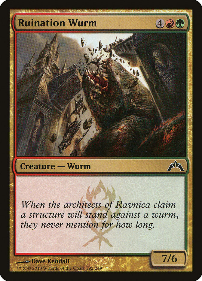 Ruination Wurm [Gatecrash] | Silver Goblin