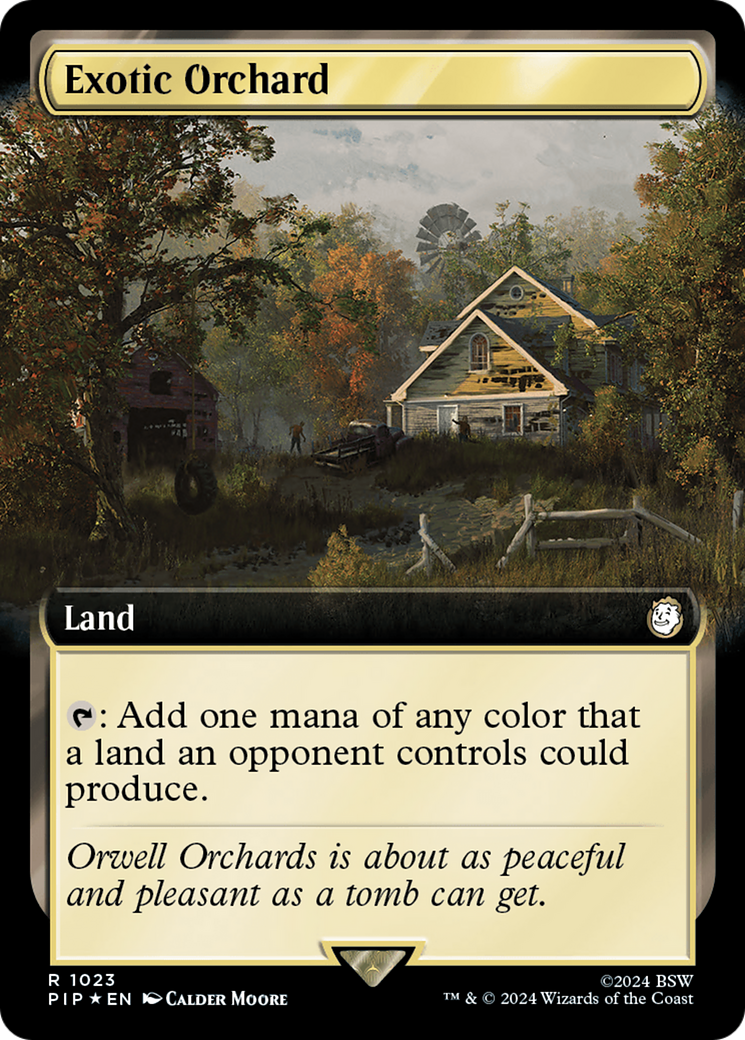 Exotic Orchard (Extended Art) (Surge Foil) [Fallout] | Silver Goblin