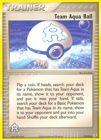 Team Aqua Ball (75/95) [EX: Team Magma vs Team Aqua] | Silver Goblin