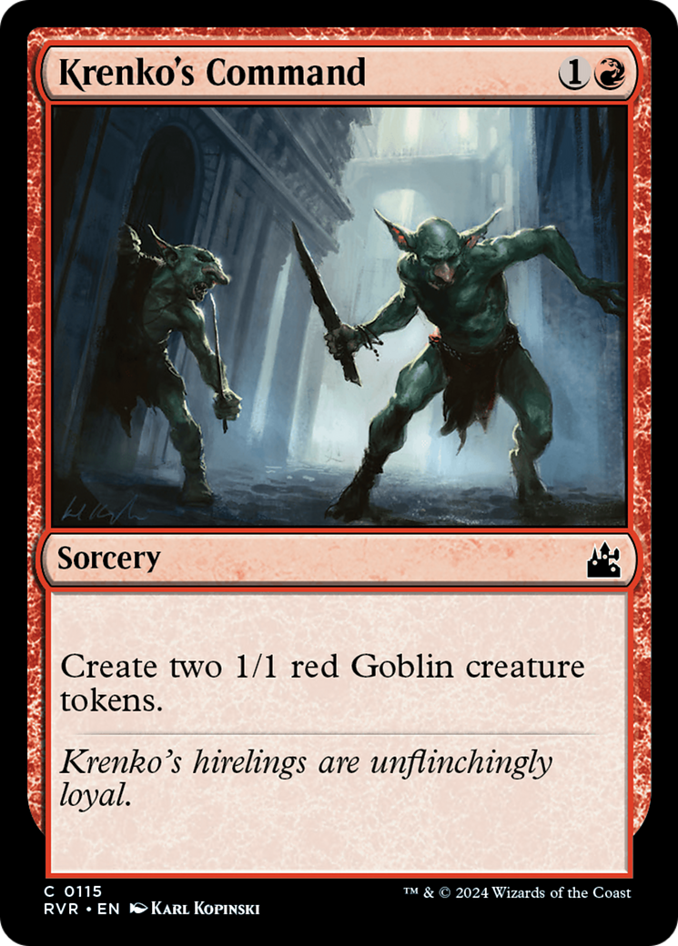 Krenko's Command [Ravnica Remastered] | Silver Goblin