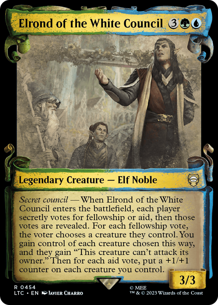 Elrond of the White Council [The Lord of the Rings: Tales of Middle-Earth Commander Showcase Scrolls] | Silver Goblin