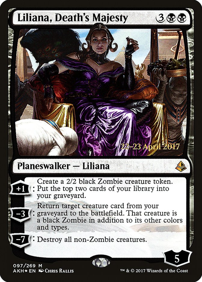 Liliana, Death's Majesty [Amonkhet Prerelease Promos] | Silver Goblin