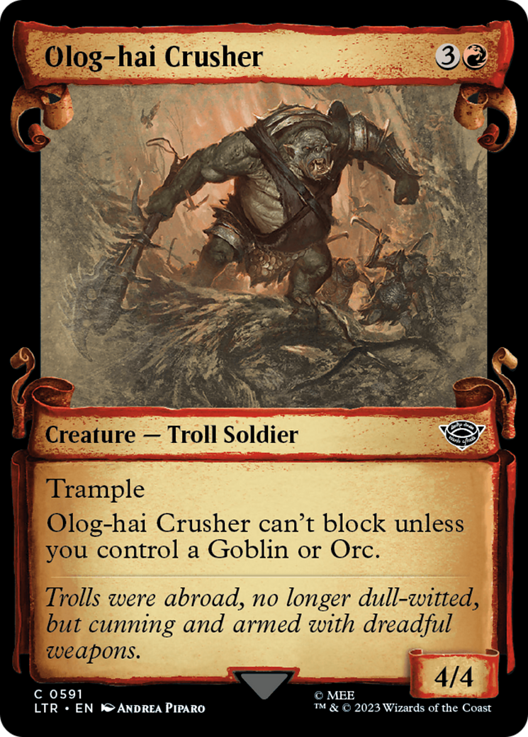 Olog-Hai Crusher [The Lord of the Rings: Tales of Middle-Earth Showcase Scrolls] | Silver Goblin