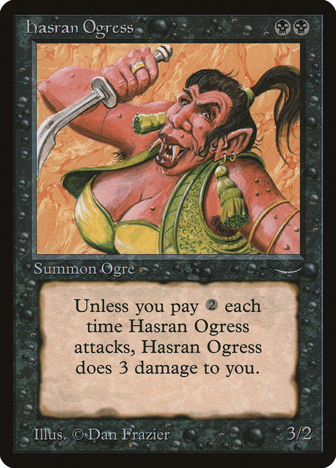 Hasran Ogress (Dark Mana Cost) [Arabian Nights] | Silver Goblin