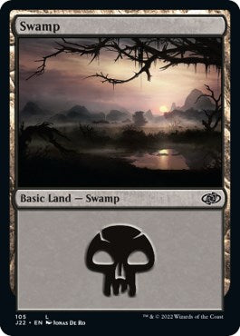 Swamp (105) [Jumpstart 2022] | Silver Goblin