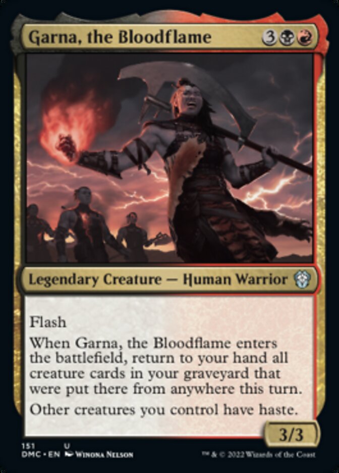 Garna, the Bloodflame [Dominaria United Commander] | Silver Goblin