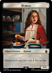 Human (0005) // Food (0026) Double-Sided Token [Doctor Who Tokens] | Silver Goblin
