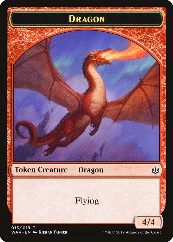 Dragon Token [War of the Spark Tokens] | Silver Goblin