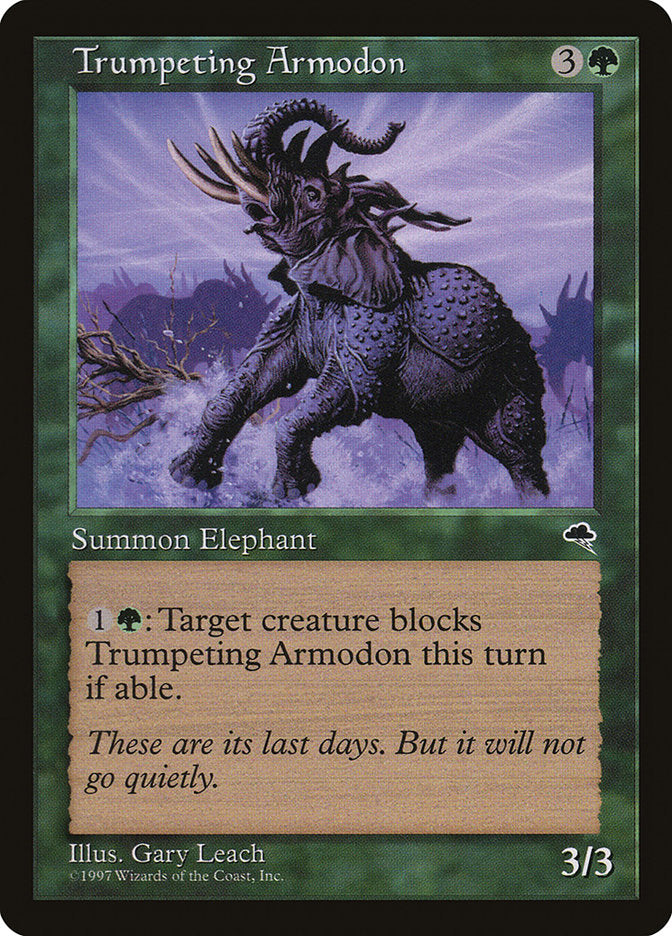 Trumpeting Armodon [Tempest] | Silver Goblin