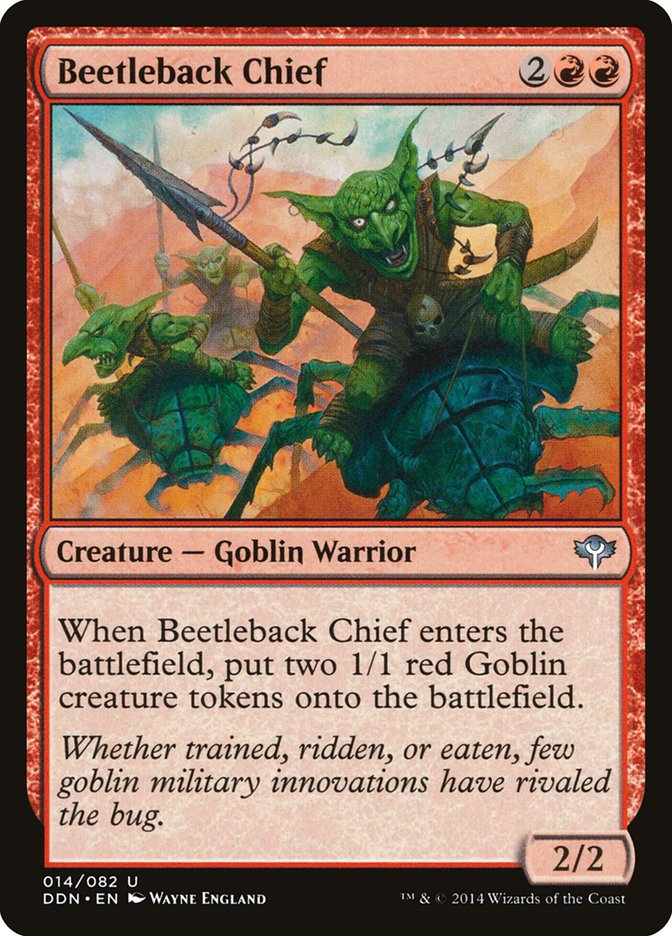 Beetleback Chief [Duel Decks: Speed vs. Cunning] | Silver Goblin
