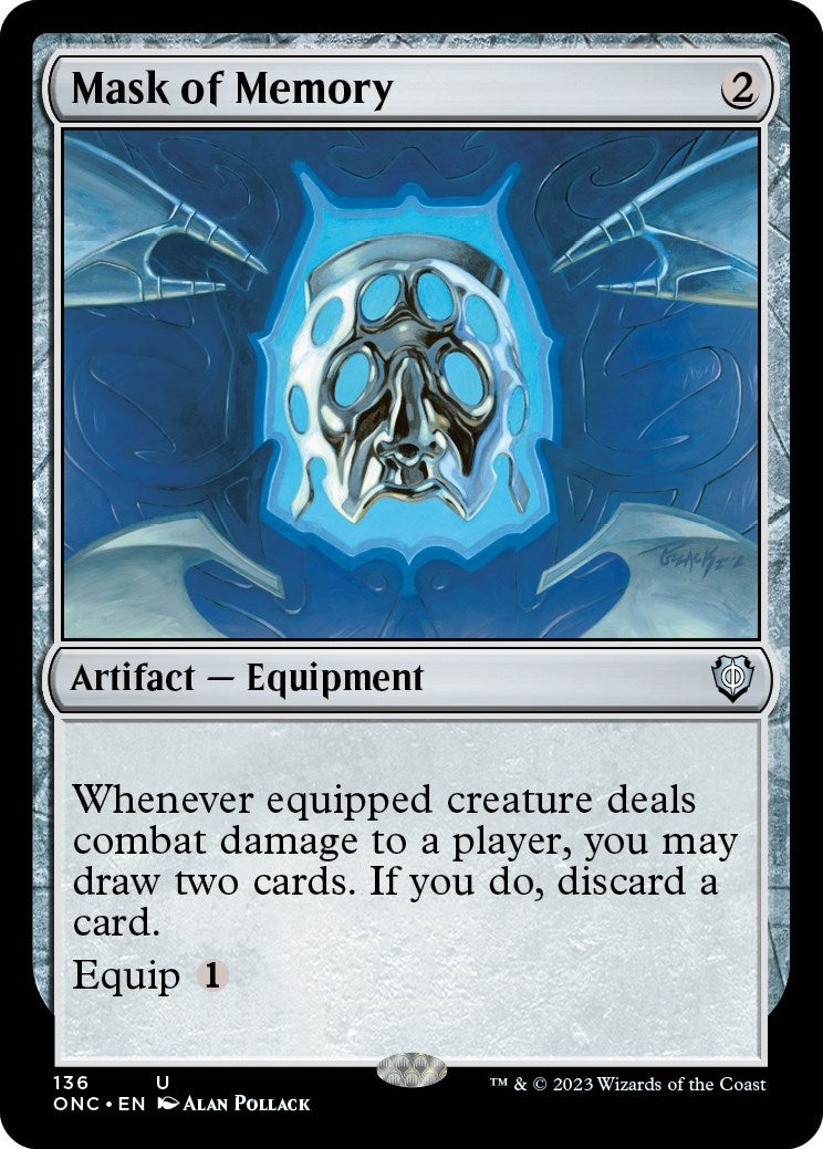Mask of Memory [Phyrexia: All Will Be One Commander] | Silver Goblin