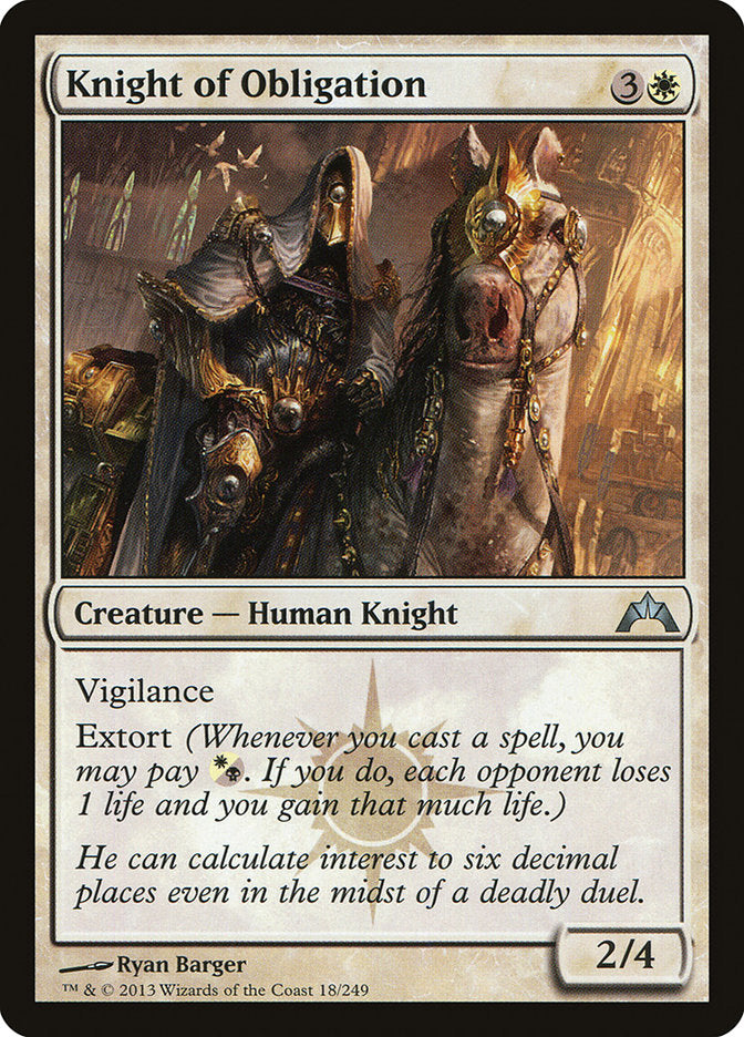 Knight of Obligation [Gatecrash] | Silver Goblin