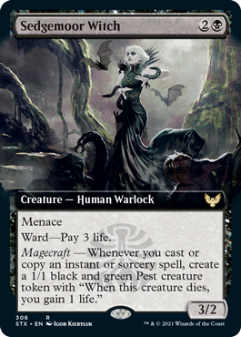 Sedgemoor Witch (Extended Art) [Strixhaven: School of Mages] | Silver Goblin