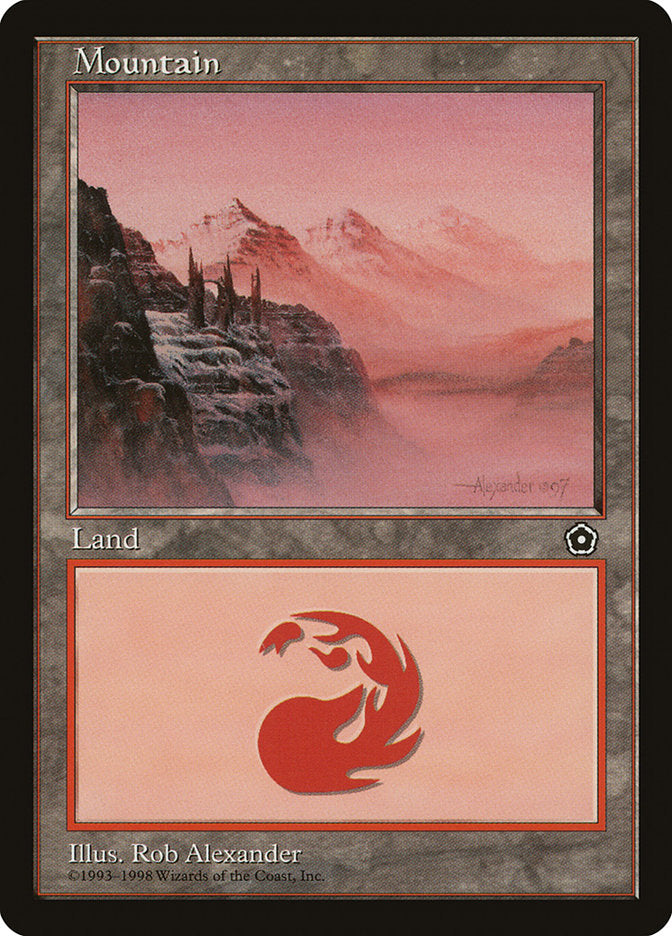 Mountain (Signature on Right) [Portal Second Age] | Silver Goblin