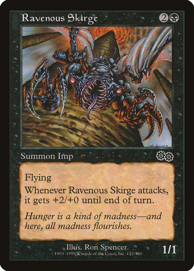 Ravenous Skirge [Urza's Saga] | Silver Goblin