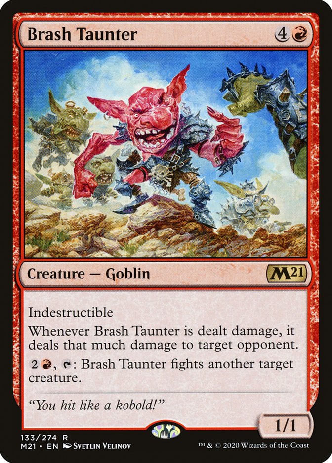 Brash Taunter [Core Set 2021] | Silver Goblin