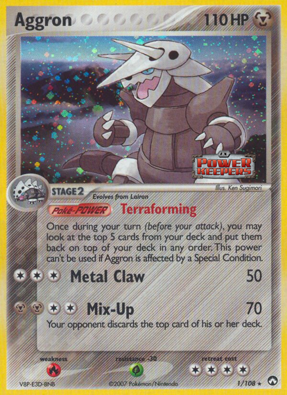 Aggron (1/108) (Stamped) [EX: Power Keepers] | Silver Goblin