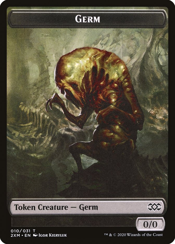 Cat // Germ Double-Sided Token [Double Masters Tokens] | Silver Goblin