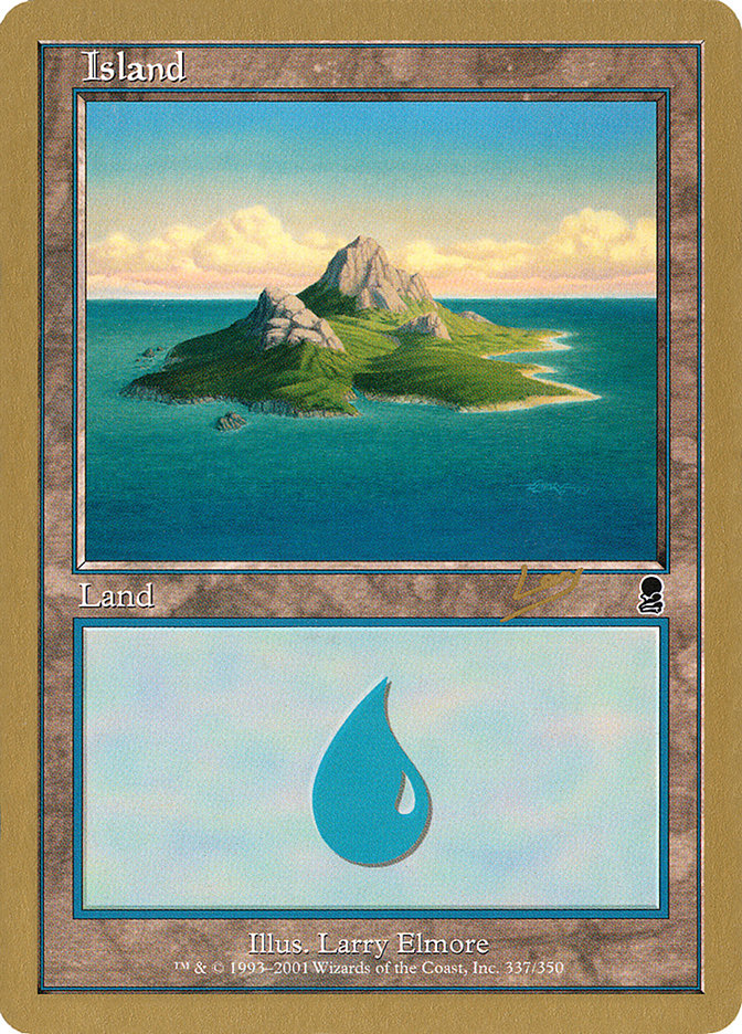 Island (rl337) (Raphael Levy) [World Championship Decks 2002] | Silver Goblin