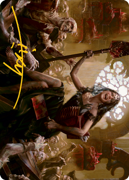 Gisa, Glorious Resurrector Art Card (Gold-Stamped Signature) [Innistrad: Midnight Hunt Art Series] | Silver Goblin