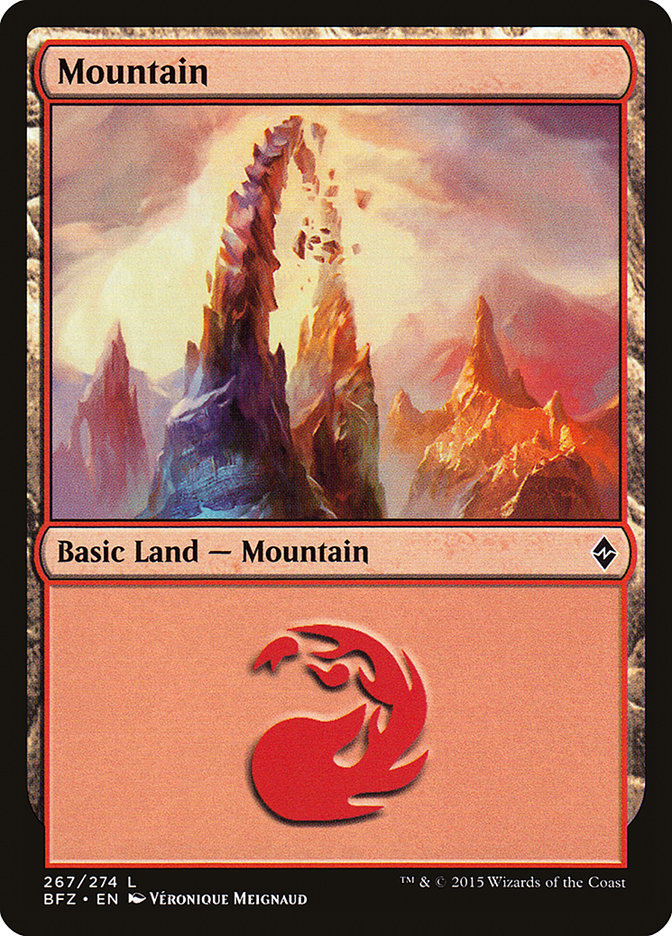 Mountain (267) [Battle for Zendikar] | Silver Goblin