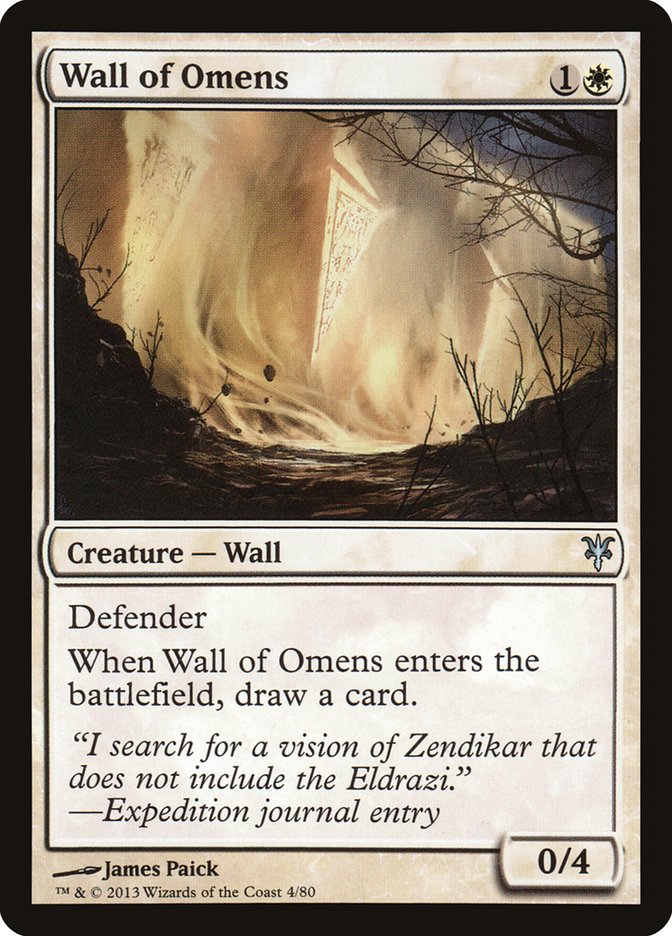 Wall of Omens [Duel Decks: Sorin vs. Tibalt] | Silver Goblin