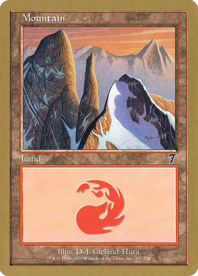 Mountain (jt337) (Jan Tomcani) [World Championship Decks 2001] | Silver Goblin