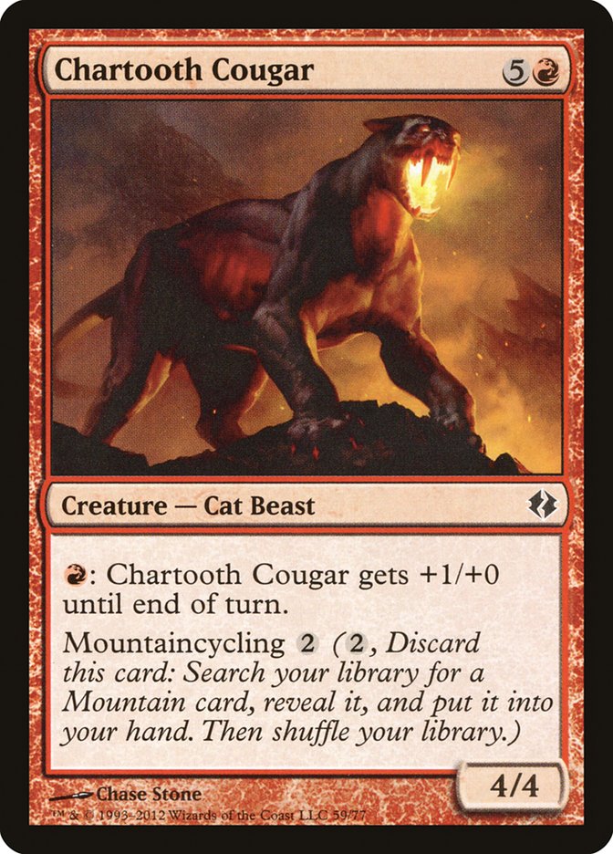 Chartooth Cougar [Duel Decks: Venser vs. Koth] | Silver Goblin