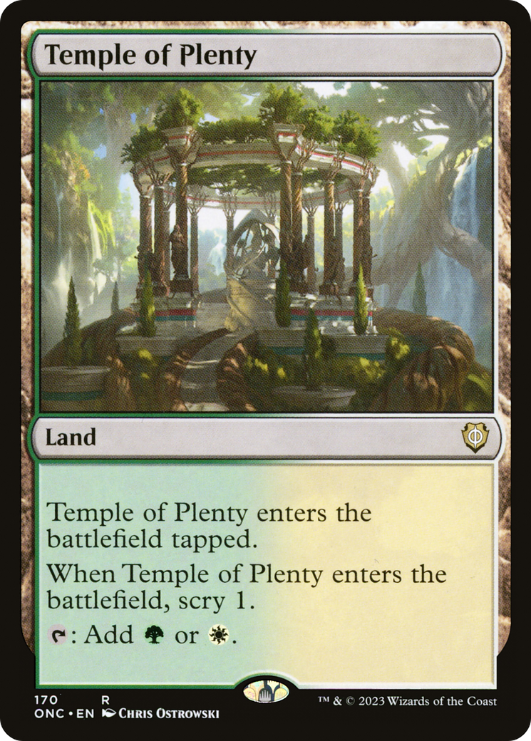 Temple of Plenty [Phyrexia: All Will Be One Commander] | Silver Goblin