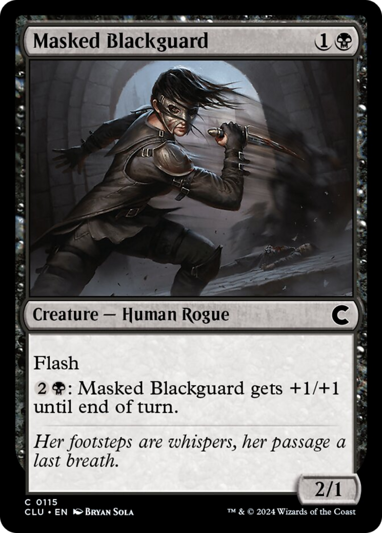 Masked Blackguard [Ravnica: Clue Edition] | Silver Goblin