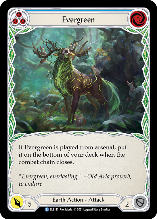 Evergreen (Blue) [ELE121] (Tales of Aria)  1st Edition Normal | Silver Goblin