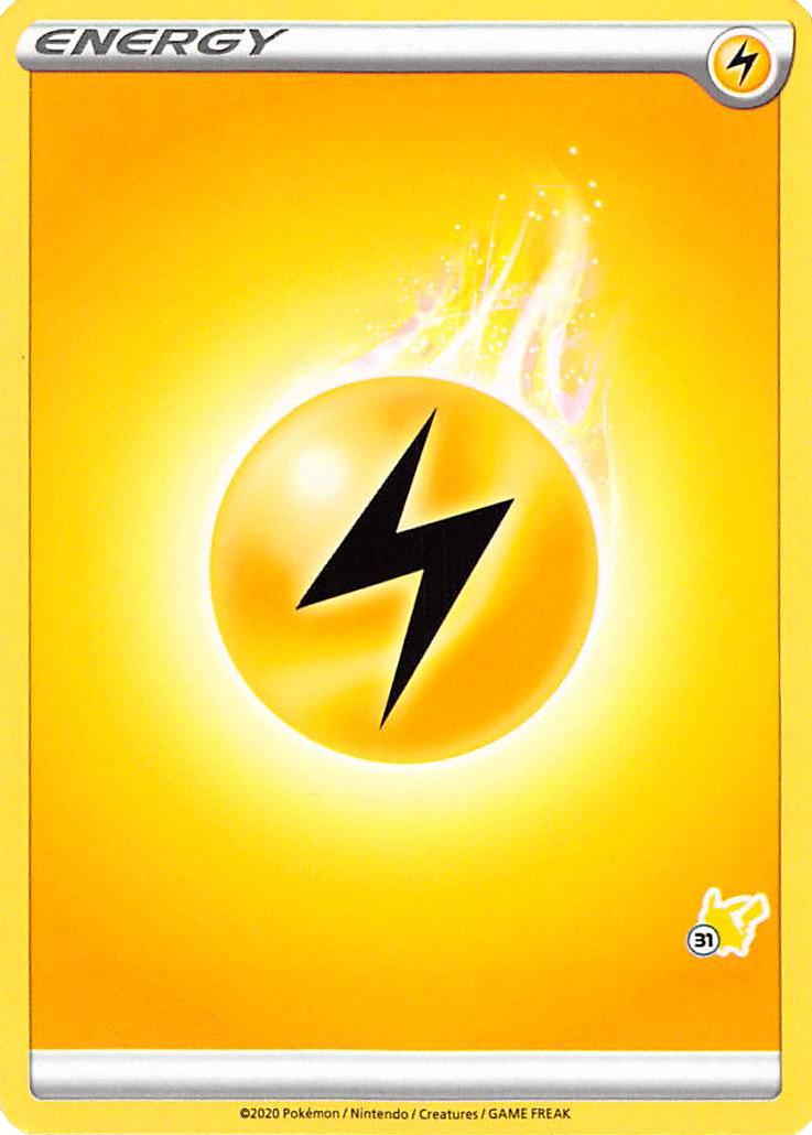 Lightning Energy (Pikachu Stamp #31) [Battle Academy 2022] | Silver Goblin